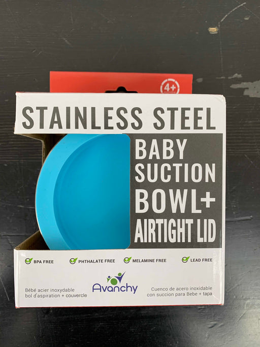 used Avanchy Stainless Steel Suction Bowl With Lid