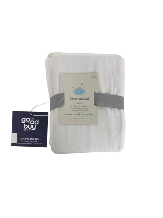 used Cloud Island Set Of 2 Fitted Crib Sheets