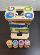 secondhand Melissa & Doug First Play Wooden Safari Zig-Zag Tower