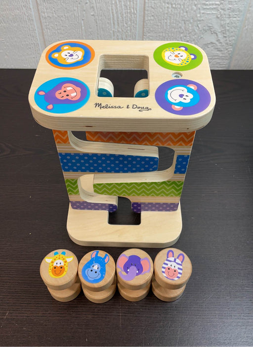 secondhand Melissa & Doug First Play Wooden Safari Zig-Zag Tower