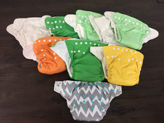 used BUNDLE Cloth Diapers