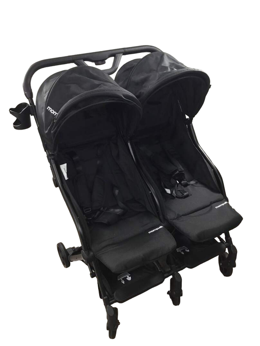 used Mompush Lithe Double Stroller, Black, 2022