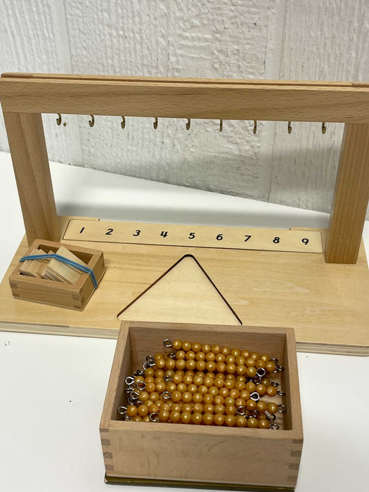 Montessori Stair Hanger With Color Beads