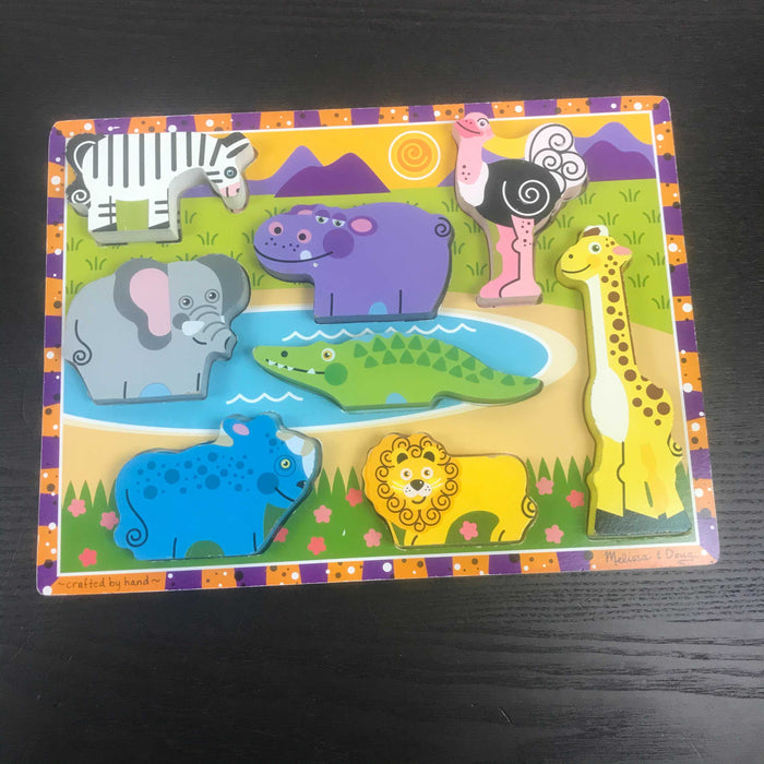 BUNDLE Melissa & Doug Wooden Puzzles, Set of 4