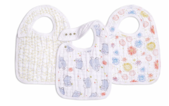 Aden + Anais Muslin Snap Bibs 3 Pack, Year of the Mouse