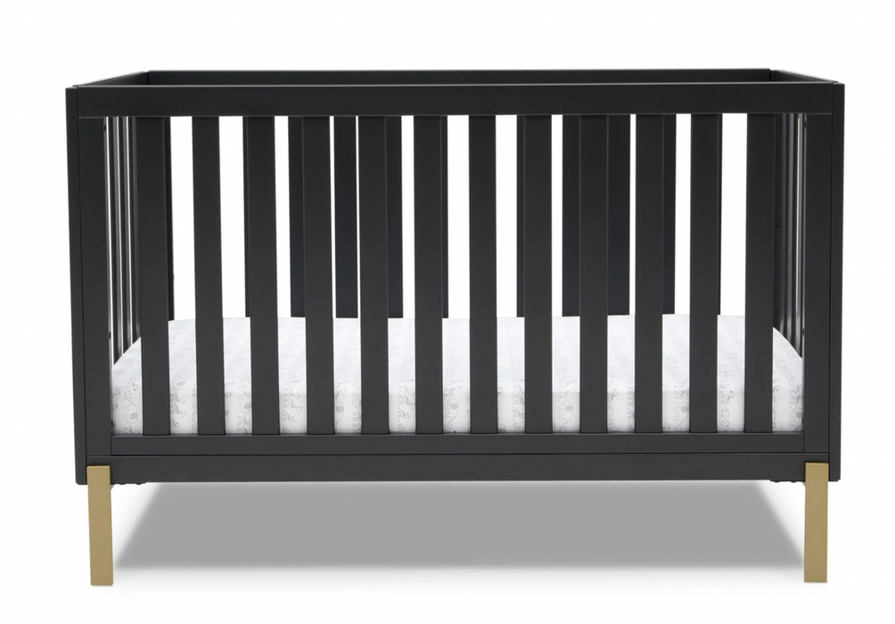 Delta Children Hendrix 4 In 1 Crib, Midnight with Bronze