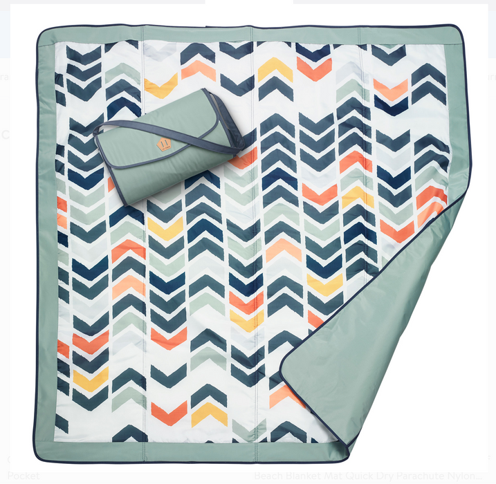 JJ Cole Outdoor Mat 5’ x 5’, Chevron