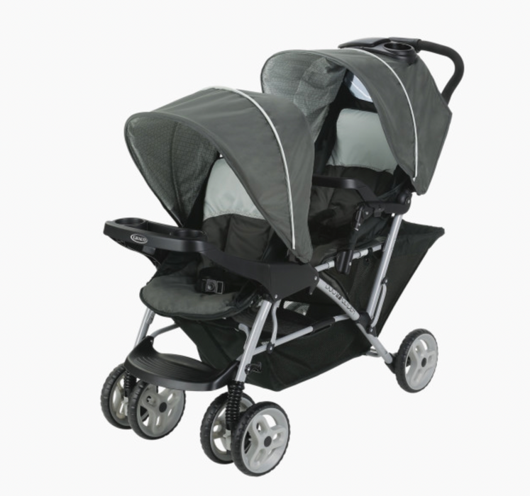 Graco DuoGlider Double Stroller, Glacier, 2021