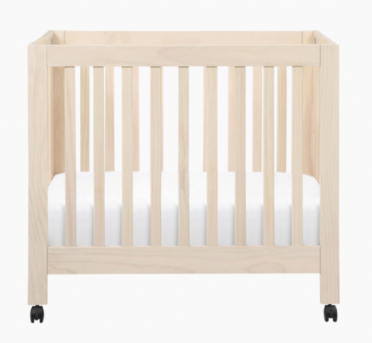 Babyletto Origami Mini Crib, 2020, Washed Natural