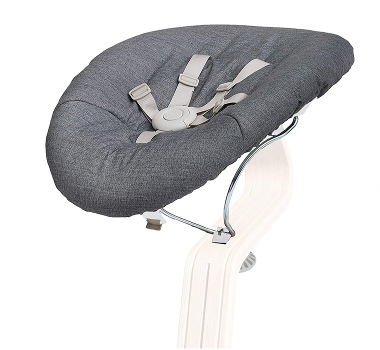 Evomove Nomi Baby Bouncer, Gray Cushion