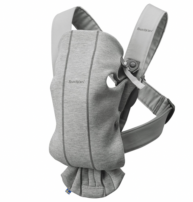 BabyBjorn Baby Carrier Mini, Light Grey 3D Jersey