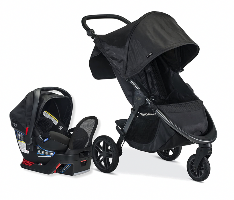 Britax B-Free And B-Safe Travel System, Midnight, 2020