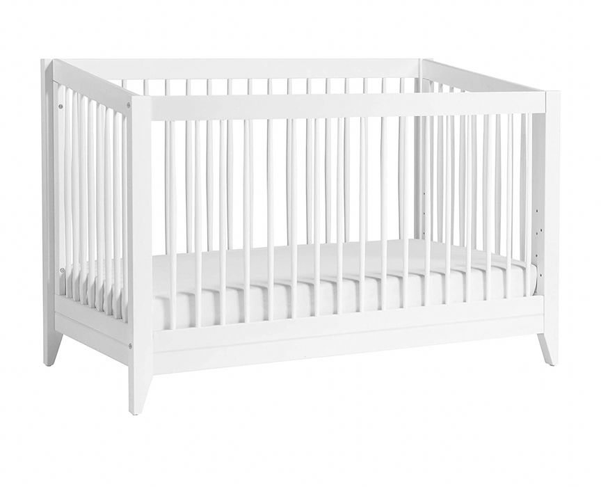 Babyletto Sprout 4-in-1 Convertible Crib With Toddler Bed Conversion Kit, White