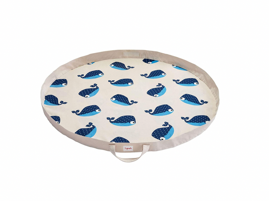 3 Sprouts Play Mat, Whale