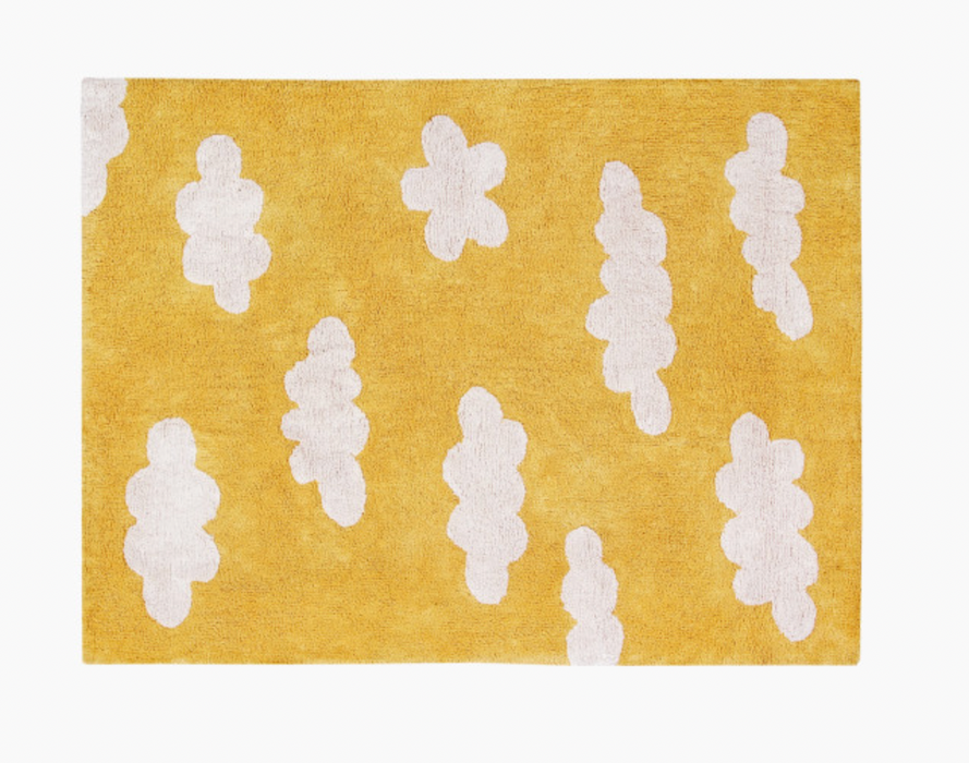 Lorena Canals Cloud Washable Rug, Mustard, 5'3" X 4'