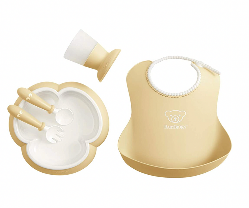 BabyBjorn Baby Dinner Set, Powder Yellow