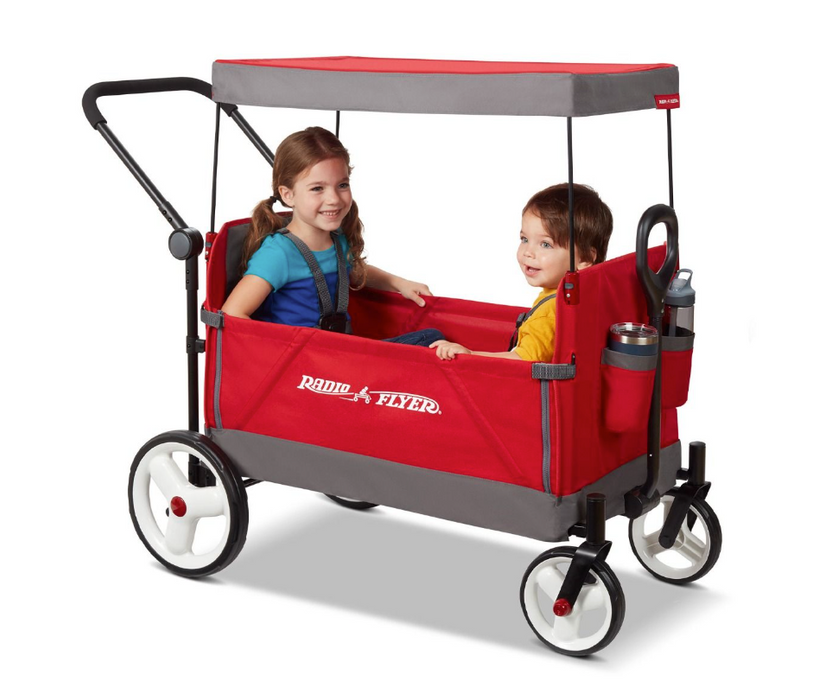 Radio Flyer Convertible Stroll 'N Wagon with Canopy