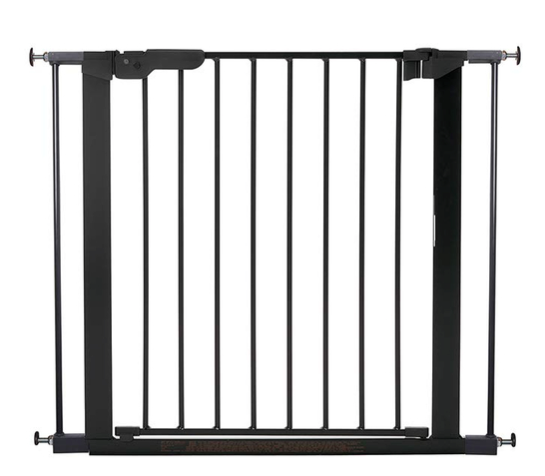 BabyDan Premier Walk thru Pressure Mount Gate, Black