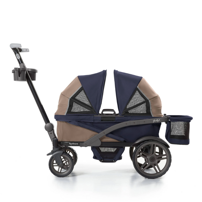 Gladly Family Anthem4 Classic 4 Seater All Terrain Wagon Stroller, Sand & Sea