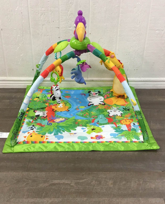 used Fisher Price Rainforest Melodies and Lights Deluxe Gym