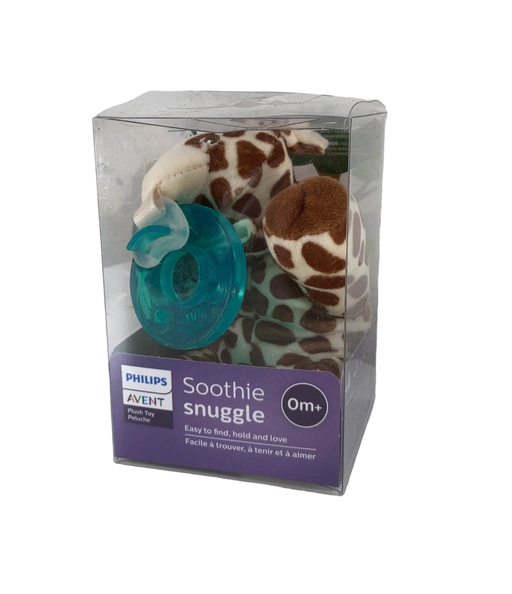 used Philips Avent Soothie Snuggle Pacifier Holder, Giraffe