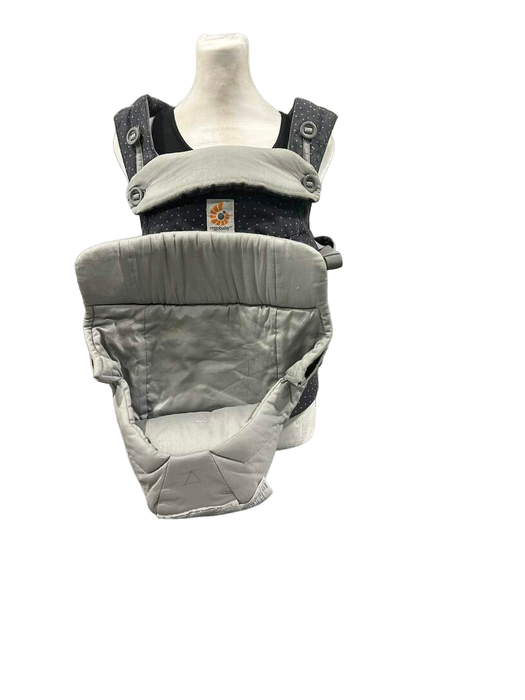 used Ergobaby 360 All Positions Cotton Baby Carrier, Starry Sky, With Easy Snug Insert