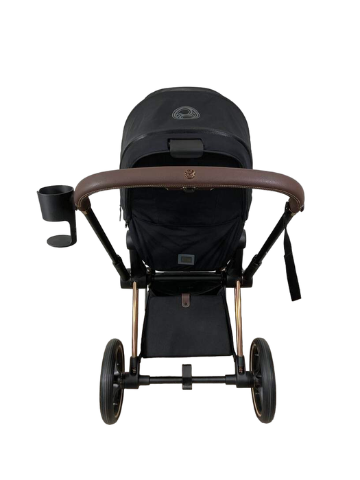 Cybex PRIAM Stroller, Deep Black, 2022, Rosegold