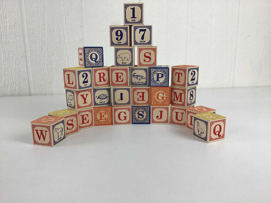 used Uncle Goose Alphabet Blocks