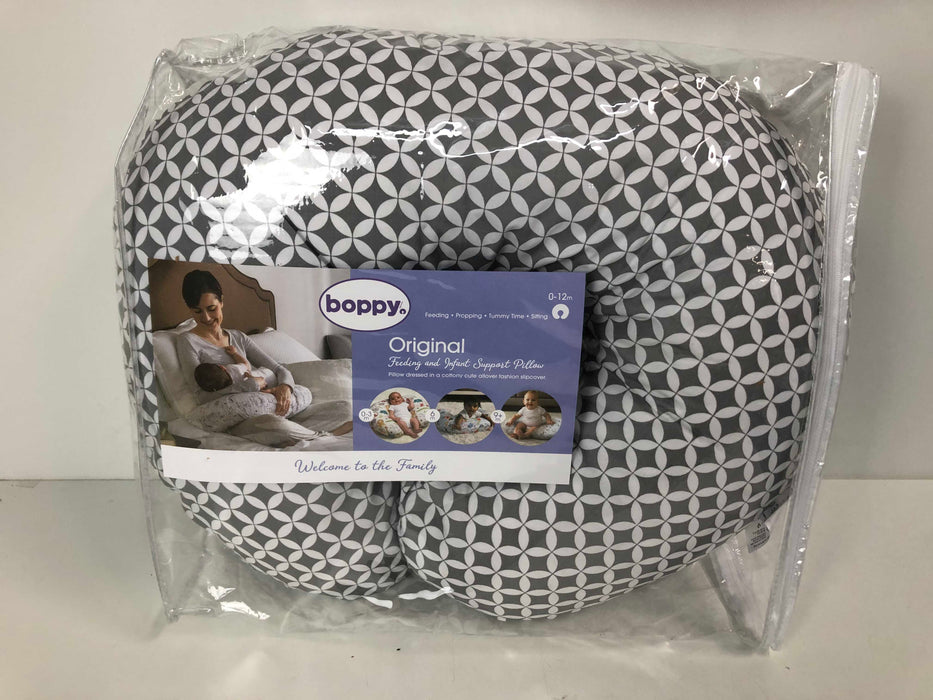 used Boppy Nursing Pillow, Geo Circles