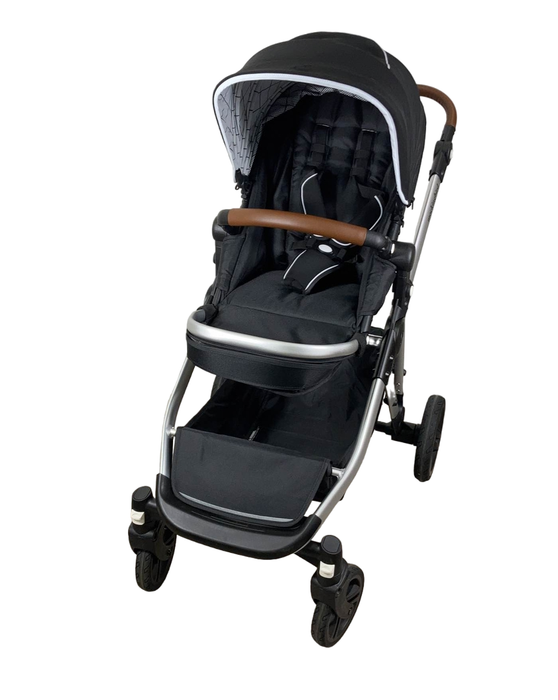 secondhand Mockingbird Single to Double Stroller, 2023, Silver with Penny Leather, Windowpane, Black