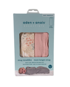 used Aden + Anais Essentials Newborn Snug Swaddle, 2-Pack, Tender Flower