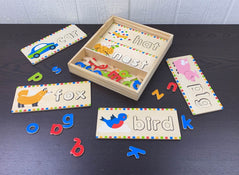 secondhand Melissa & Doug First Words Wooden Spelling Boards