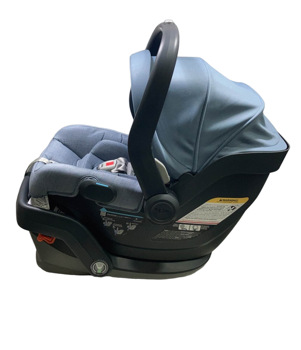 secondhand UPPAbaby MESA V2 Infant Car Seat, 2023, Gregory (Blue Melange Merino Wool)