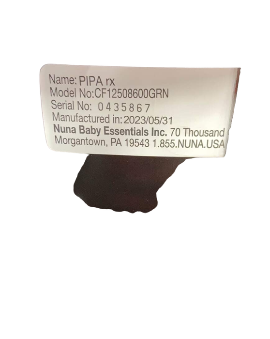 Nuna PIPA rx Infant Car Seat, Granite , 2023