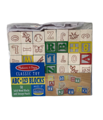 used Melissa & Doug Wooden ABC-123 Blocks