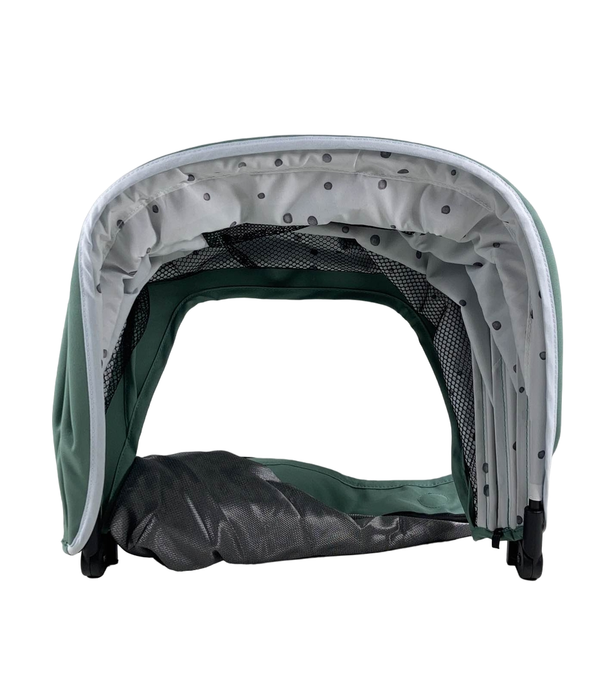 used Mockingbird Extendable Canopy with Sunshade, Sage, Watercolor Drops