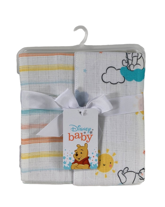 used Disney Baby Winnie The Pooh Muslin Burp Cloths 2 Pack