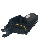 used TushBaby Hip Baby Carrier, Black/Gold