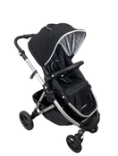 used Mockingbird Single Stroller, 2023, Black, Watercolor Drops, Silver With Black Leather