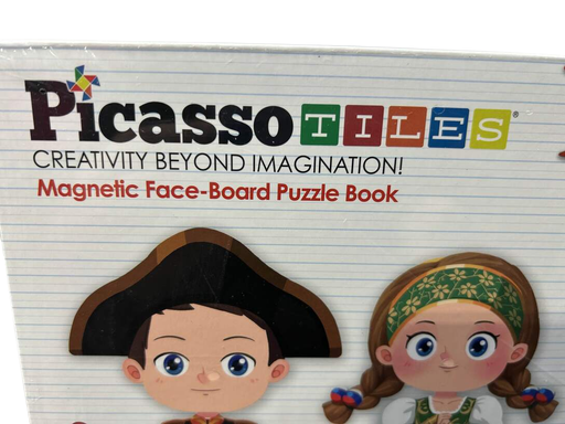 secondhand Picasso Tiles Magnetic Face-Board Dress Up Puzzle Book