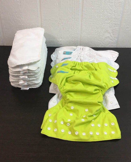 used Alva Baby One Size Adjustable Cloth Diapers