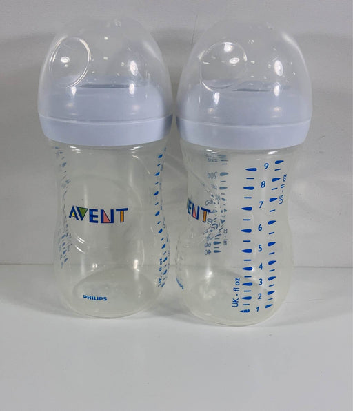 used Philips Avent Natural Baby Bottles, 9oz, 2-Pack, Clear