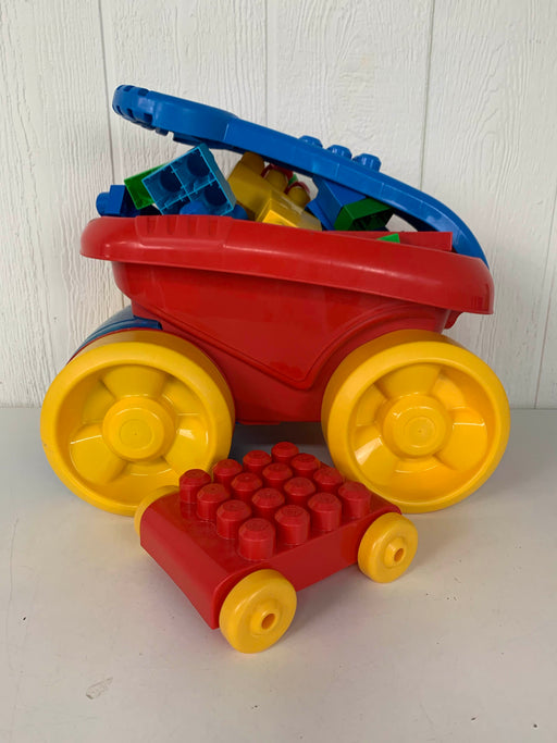 used Mega Bloks First Builders Block Scooping Wagon