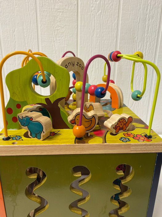 secondhand B. Toys Zany Zoo Wooden Activity Cube