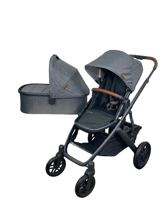 secondhand UPPAbaby VISTA V2 Stroller, Greyson (Charcoal Melange), 2023