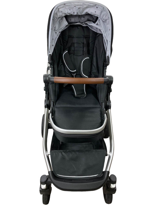 secondhand Mockingbird Single to Double Stroller, Silver with Penny Leather, Black , Watercolor Drops, 2022