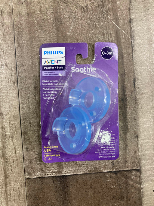 used Philips Avent Soothie Pacifiers, 0-3 Months, 2-Pack