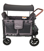 secondhand Wonderfold W4 Luxe Quad Stroller Wagon, 2023, Charcoal Grey with Black Frame