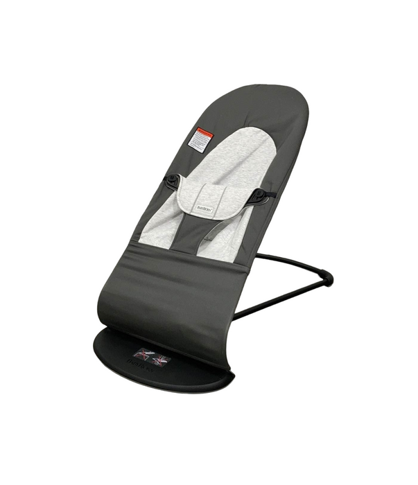 used BabyBjorn Bouncer Balance, Dark Grey/Grey, Black Frame