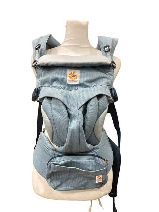 used Ergobaby Omni 360 Cotton Baby Carrier, Heritage Blue